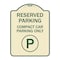 Signmission Reserved Parking Compact Car Parking Heavy-Gauge Aluminum Sign, 24" x 18", TG-1824-23154 A-DES-TG-1824-23154 - alternate 1